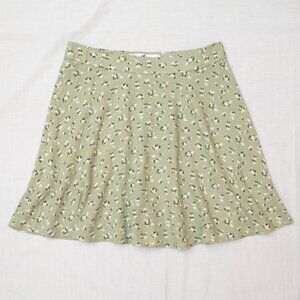 Hollister High Rise Mini Floral Skater Skirt